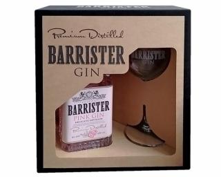Barrister Pink Gin 0,7L 40% dd. + pohár