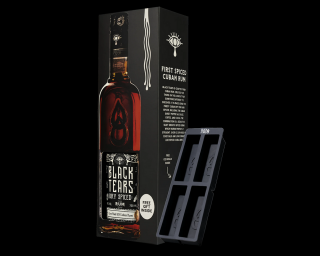 Black Tears Cuban Dry Spiced Rum 0,7L 40% dd. + jégforma