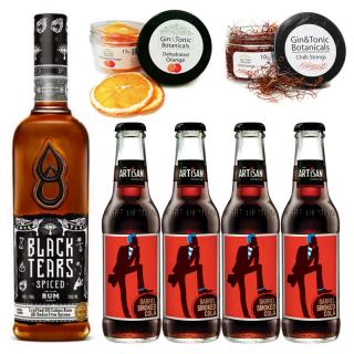 Black Tears Rum  Cola szett koktélfűszerekkel