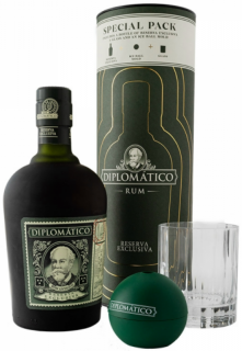 Diplomatico Exclusiva Reserva rum 0,7L 40% pohár + jégforma