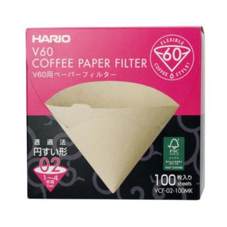Hario Misarashi barna papírszűrők - V60-02 - 100 darabos kartondoboz