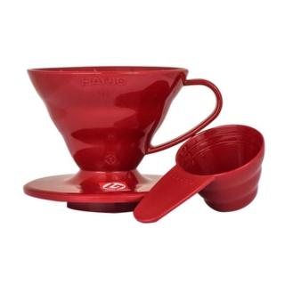 Hario V60-01 műanyag kávécsepegtető piros