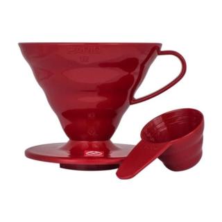 Hario V60-02 műanyag kávé csepegtető piros