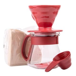 Hario V60 Dripper  Red Pot Set csepegtető + szerver + szűrők