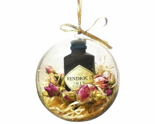 Hendricks karácsonyfadísz - gömb dekoráció (mini Hendricks 0,05L)