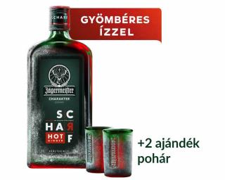 Jägermeister Scharf likőr 0,7L 33% +2db ajándék pohár