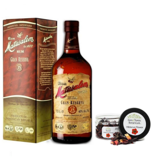 Matusalem Gran Reserva Solera 15 rum dd. 0,7L 40% + ajándék hibiszkusz kis tégelyben