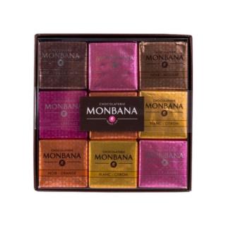 Monbana Vegyes Csokoládé kockák 18 db 72 gr