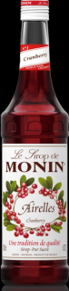 Monin Vörösáfonya koktélszirup (cranberry) 0,7L