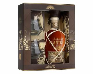 Planteray XO 20th Anniversary rum 0,7L 40% pdd. + 2db pohár