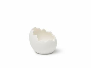Porcelán törött "triász" tojás formájú kínáló edény