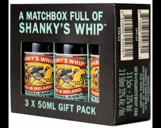 Shanky's Whip Black Irish Whiskey Likőr Mini Pack 3x0,05L 33%