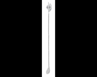 The Bars bárkanál csavart szárú, fejsze véggel ezüst 45 cm