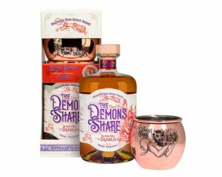 The Demons Share 3 éves rum 0,7L 40% dd. + fém pohár