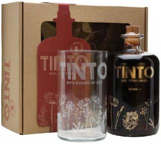 Tinto Red Premium Gin 40% pdd.+ pohár 0,7