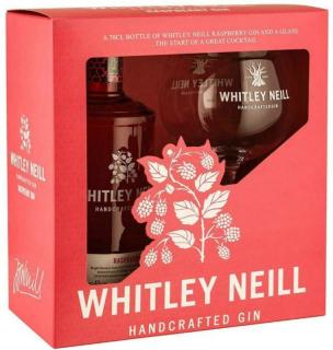 Whitley Neill Raspberry (Málna) Gin 0,7L 43% pdd. + pohár