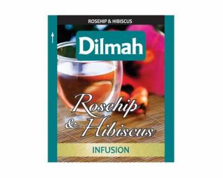 Dilmah tea rosehip hibiscus- csipkebogyó-hibiszkusz tea 25db