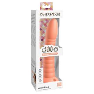Dillio Wild Thing - barázdált dildó (19cm) - narancs