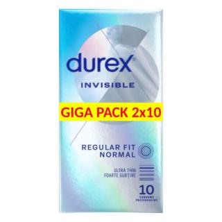 Durex Invisible Extra Sensitive - vékony óvszer (2x10db)