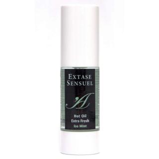 Extase Sensuel - hűsítő-melegítő masszázsolaj - menta (30ml)