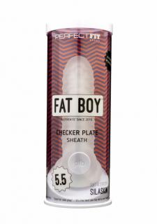 Fat Boy Checker Box - péniszköpeny (15cm) - tejfehér