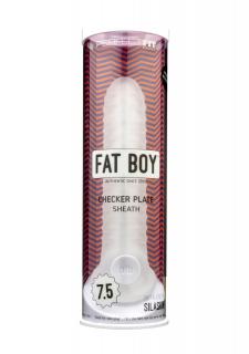 Fat Boy Checker Box - péniszköpeny (19cm) - fehér