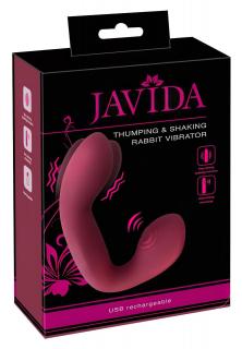 Javida Thumping - pulzáló G-pont és csikló vibrátor (piros)