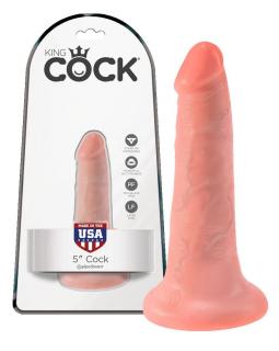 King Cock 5 dildó (13 cm) - natúr