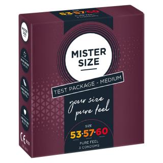 Mister Size óvszer Tesztcsomag  - 3db
