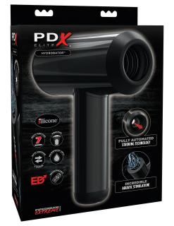 PDX Hydrobator - fel-le mozgó maszturbátor (fekete)