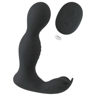 Rebel - távirányítós 2in1 prosztata vibrátor (fekete)