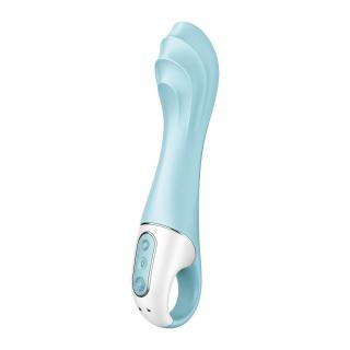 Satisfyer Air Pump Vibrator 5 - okos pumpálható vibrátor (kék)