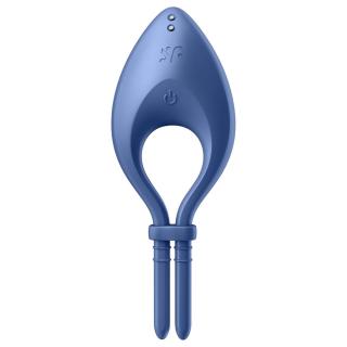 Satisfyer Bullseye - okos vibrációs péniszgyűrű (kék)