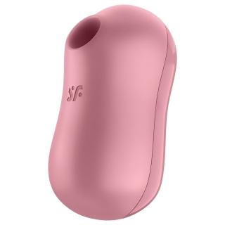 Satisfyer Cotton Candy - léghullámos csikló vibrátor (korall)