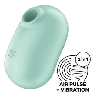 Satisfyer Pro To Go 2 - akkus, léghullámos csiklóizgató (menta)