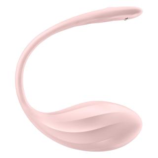 Satisfyer Ribbed Petal - rádiós vibrációs tojás (pink)