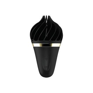 Satisfyer Sweet Treat - akkus, forgó csikló vibrátor (fekete)