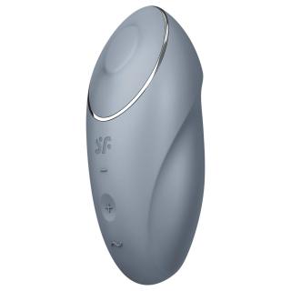 Satisfyer Tap &amp; Climax 1 - 2in1 csikló vibrátor (szürke)