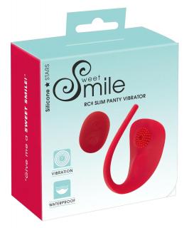 SMILE Slim Panty - akkus, rádiós csikló vibrátor (piros)