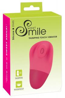 SMILE Thumping Touch - akkus, pulzáló csikló vibrátor (pink)