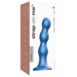 / Strap-on-me Balls L - gömbös, tapadókorongos dildó (kék)