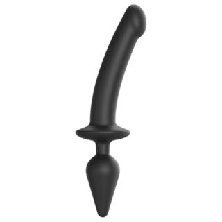 / Strap-on-me Swith Semi-Realistic XXL - 2in1 dildó (fekete)
