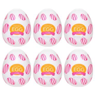 TENGA Egg Curl - tojás maszturbátor (6db)