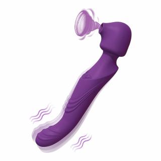 Tracy's Dog Wand - vízálló, akkus, pulzáló masszírozó vibrátor (lila)