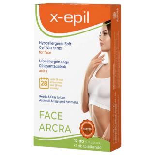 X-Epil - hipoallergén gélgyantacsíkok arcra (12db)