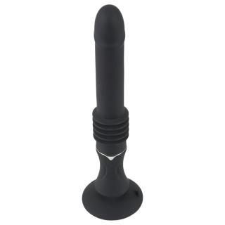 You2Toys Fucking Machine - tapadókorongos lökő vibrátor (fekete)