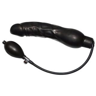 You2Toys - latex pumpálható análtágító - fekete (nagy)