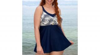 Bahama plus size tankini - sötétkék