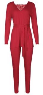 Lisca Selection Sympathy hosszú pizsama - piros