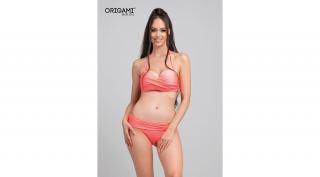 Origami Bikini 25 Basic Neon Coral Bandeau